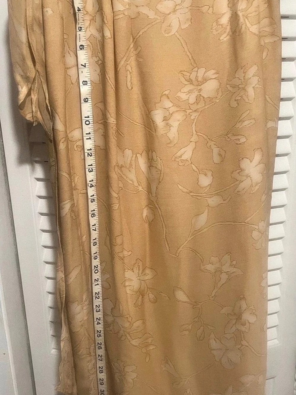 Ann Taylor Floral Silk Midi Skirt in Brown